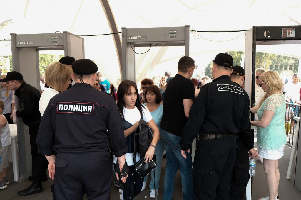 Совместная работа сотрудников ГК «Сигма-Профи» и сотрудников полиции в День города Москвы